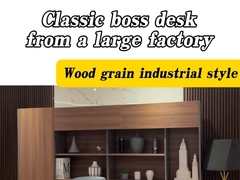 Nowoczesny stół mebli biurowych dla czterech osób z przednim osłoną dla prywatności