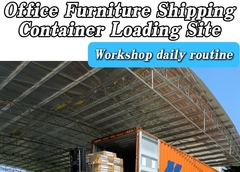 Zdjęcia na miejscu mebli biurowych wysyłka i załadunek