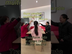 Współczesny składany stolik kawowy z 4 krzesłami i przechowywanie do użytku w meblach do salonu