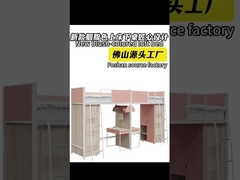 Łóżka półpiętrowe koloru czerwonego