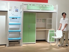 Stabilny, solidny, wszechstronny i wysokiej bezpieczeństwa łóżko mieszkania studenckiego pod stołem