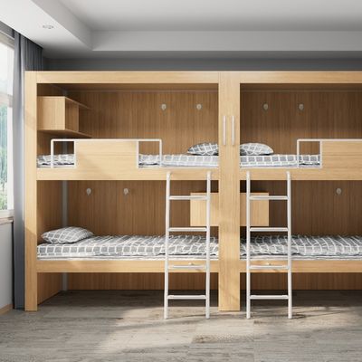 kupować 4000 X 900 X 2400mm Kolor drewniany Fashion Bunk Bed For Youth Hostel Wsparcie dostosowania online manufacture