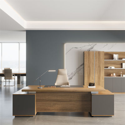 kupować Walnut Color Nowoczesny Menedżer Biurowo Biuro Komercyjne Meble Wsparcie personalizacja online manufacture