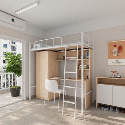 kupić 2000 X 900 X 2120 mm Szkoła Sypialnia Łóżko z biurkiem i szafką online manufacture