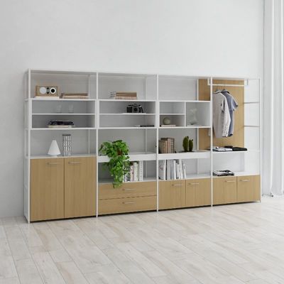 Rectangular File Cabinet Large Storage Space and Easy Access to Items with Drawers