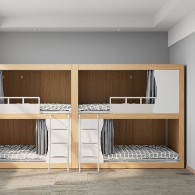 kupować Młodzież przyjazny Twin Steel i drewna Bunk łóżko dla sypialni lub mieszkania poddasz dostosowanie online manufacture