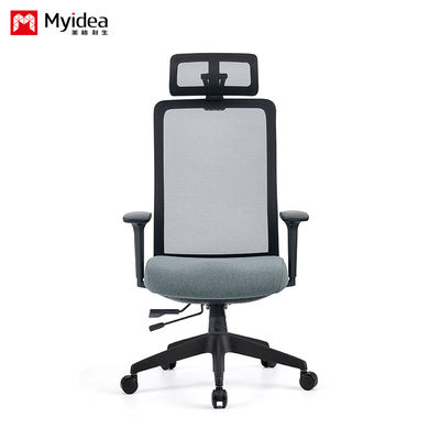 kupić Stalowe drewniane krzesło biurowe z poduszką do głowy i zintegrowaną siatką ergonomiczne pięciogłowe krzesło wsparcie dostosowanie online manufacture