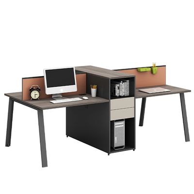 Myidea Two People, Four Employees, Office Work, Computer, Desk, Screen, Card, Workstation, Desk Combination