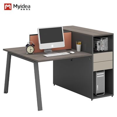 Myidea Two People, Four Employees, Office Work, Computer, Desk, Screen, Card, Workstation, Desk Combination
