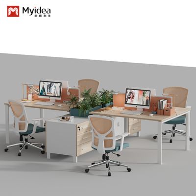 kupować Zestaw biur i krzeseł dla pracowników, stół i stolik dla pracowników, biuro finansowe, biurko i krzesło do czterech osób online manufacture