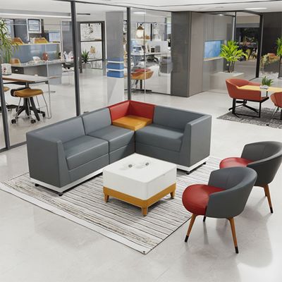kupować Kreatywna i swobodna mała narożna sofa biurowa, prosta i nowoczesna strefa recepcyjna i wypoczynkowa, odpowiednia dla gości spotkań, instytucji szkoleniowych i stoisk online manufacture