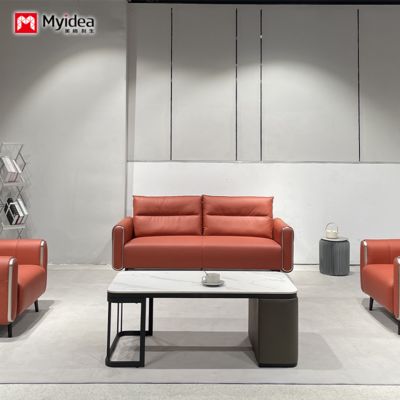 kupować Nowoczesny luksusowy nowy skórzany zestaw sof do biura, recepcji, firmy, meble, szef, szkoła, hotel, sofa biurowa online manufacture