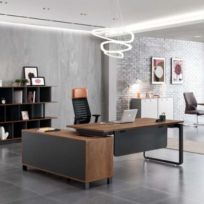 kupować Elegantny, nowoczesny biurkowy biurkowy z dużą planszą dla komputera szefa online manufacture