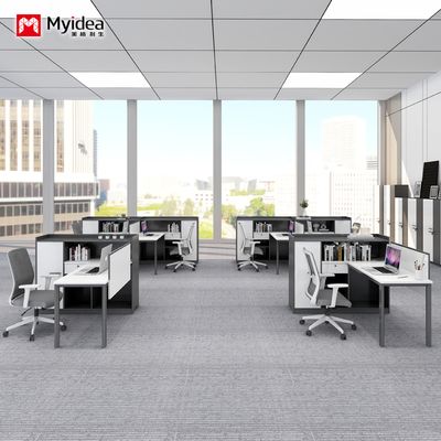 Modern Minimalist L-shaped Office Desk for Storage, Practical Computer Desk, single-sided Staff Screen Desk