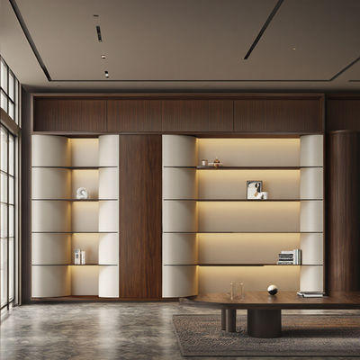 customization atmospheric，luxurious，office data cabinet，multi-layer floor to wall bookshelf，large capacity storage cabinet