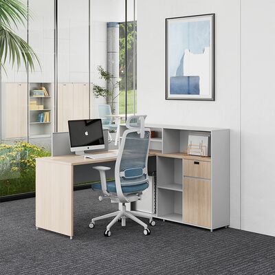 Customization Myidea Staff Desk with Storage Cabinet, Screen Style, Single Seat, Simple and Modern Office, Computer Desk