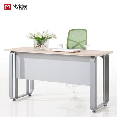Small Boss Computer Desk Writing Desk Adjustable Height Steel Foot Manager Office Desk and Chair Combination