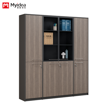 Office Filing Cabinet with Glass Door Light Strip, Filing Cabinet Storage Cabinet
