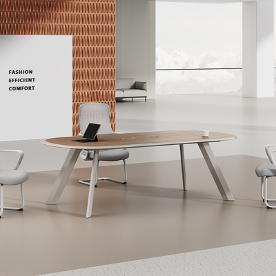 kupować Stolik konferencyjny o okrągłym krawędziu laminowanym winylem z PVC online manufacture