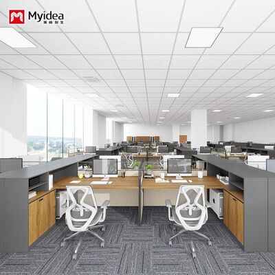 kupić dostosowanie Współczesny biurko dla pojedynczych pracowników Trwałe metalowe drewno połączenie nowoczesne meble biurowe modułowe online manufacture