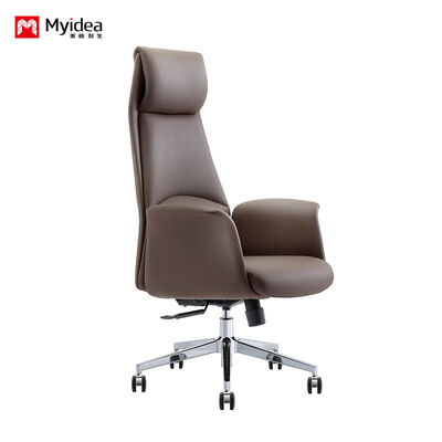 kupić Ergonomiczne skórzane krzesło menedżerskie ️ Gładki dotyk, wytrzymała konstrukcja, z kontrolą podnoszenia i odchylenia online manufacture