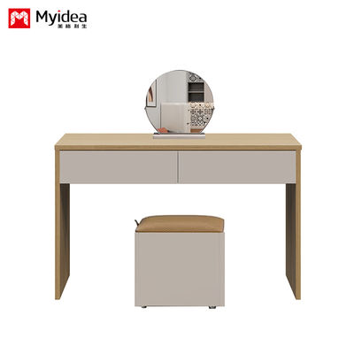Myidea - skomponowane lustrzane biurko z szufladą, komodny do sypialni, biurko i krzesło