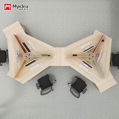 Dostosowanie Projektu Biura Firmy Księgowość i finansowe Biurko Personelu Biurko Nieregularne Połączenie Biurka