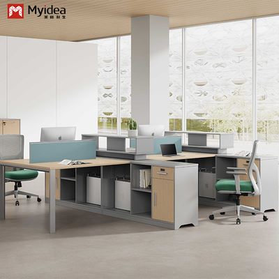 Foshan Furniture Source Factory Direct Supply Staff Desk Office Staff Desk z szafą magazynową